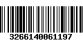 Código de Barras 3266140061197