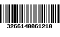 Código de Barras 3266140061210