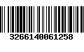 Código de Barras 3266140061258