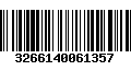 Código de Barras 3266140061357