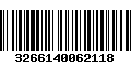 Código de Barras 3266140062118