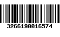 Código de Barras 3266190016574