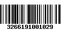 Código de Barras 3266191001029