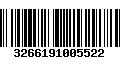 Código de Barras 3266191005522