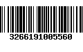 Código de Barras 3266191005560