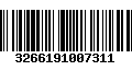 Código de Barras 3266191007311