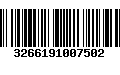 Código de Barras 3266191007502