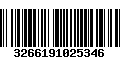 Código de Barras 3266191025346