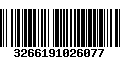 Código de Barras 3266191026077