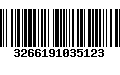 Código de Barras 3266191035123