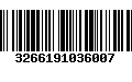 Código de Barras 3266191036007