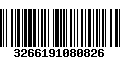 Código de Barras 3266191080826