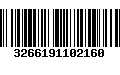 Código de Barras 3266191102160