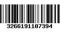 Código de Barras 3266191107394