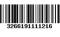 Código de Barras 3266191111216