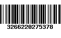 Código de Barras 3266220275378