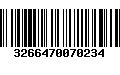 Código de Barras 3266470070234