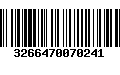 Código de Barras 3266470070241