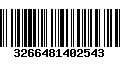 Código de Barras 3266481402543