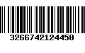 Código de Barras 3266742124450