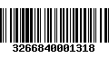 Código de Barras 3266840001318