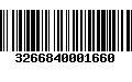 Código de Barras 3266840001660