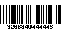 Código de Barras 3266840444443