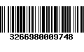 Código de Barras 3266980009748