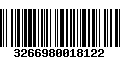 Código de Barras 3266980018122