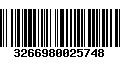 Código de Barras 3266980025748