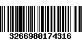 Código de Barras 3266980174316