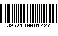 Código de Barras 3267110001427