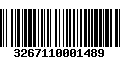 Código de Barras 3267110001489