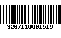 Código de Barras 3267110001519