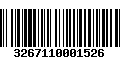 Código de Barras 3267110001526