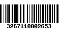 Código de Barras 3267110002653