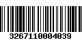 Código de Barras 3267110004039