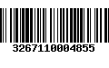 Código de Barras 3267110004855