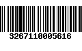 Código de Barras 3267110005616