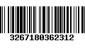 Código de Barras 3267180362312