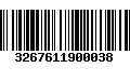 Código de Barras 3267611900038