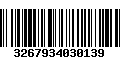 Código de Barras 3267934030139