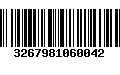 Código de Barras 3267981060042