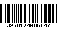 Código de Barras 3268174006847