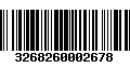 Código de Barras 3268260002678