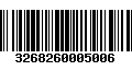 Código de Barras 3268260005006