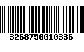 Código de Barras 3268750010336