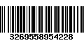 Código de Barras 3269558954228