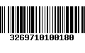 Código de Barras 3269710100180