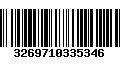 Código de Barras 3269710335346